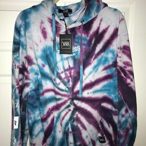 Young and Reckless Tie Dye Hoodie Size L
